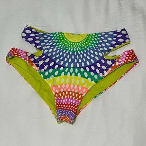 Mara Hoffman Bikini BOTTOM Reversible Cutout High Waist